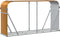 vidaXL - Haardhoutopslag - 180x45x100 - cm - gegalvaniseerd - staal - lichtbruin