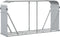 vidaXL - Haardhoutopslag - 180x45x100 - cm - gegalvaniseerd - staal - zilverkleur