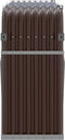 vidaXL - Haardhoutopslag - 180x45x100 - cm - gegalvaniseerd - staal - bruin