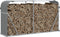 vidaXL - Haardhoutopslag - 180x45x100 - cm - gegalvaniseerd - staal - lichtgrijs