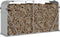 vidaXL - Haardhoutopslag - 180x45x100 - cm - gegalvaniseerd - staal - zilverkleur