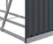 vidaXL - Haardhoutopslag - 180x45x100 - cm - gegalvaniseerd - staal - antraciet