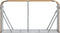 vidaXL - Haardhoutopslag - 180x45x100 - cm - gegalvaniseerd - staal - lichtbruin