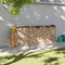 vidaXL - Haardhoutopslag - 234x45x100 - cm - gegalvaniseerd - staal - lichtbruin