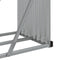vidaXL - Haardhoutopslag - 234x45x100 - cm - gegalvaniseerd - staal - antraciet