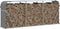 vidaXL - Haardhoutopslag - 234x45x100 - cm - gegalvaniseerd - staal - lichtgrijs