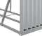 vidaXL - Haardhoutopslag - 234x45x100 - cm - gegalvaniseerd - staal - zilverkleur