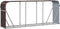 vidaXL - Haardhoutopslag - 234x45x100 - cm - gegalvaniseerd - staal - bruin