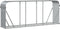 vidaXL - Haardhoutopslag - 234x45x100 - cm - gegalvaniseerd - staal - lichtgrijs