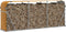 vidaXL - Haardhoutopslag - 234x45x100 - cm - gegalvaniseerd - staal - lichtbruin