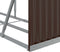 vidaXL - Haardhoutopslag - 234x45x100 - cm - gegalvaniseerd - staal - bruin