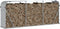 vidaXL - Haardhoutopslag - 234x45x100 - cm - gegalvaniseerd - staal - zilverkleur