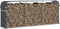 vidaXL - Haardhoutopslag - 234x45x100 - cm - gegalvaniseerd - staal - antraciet