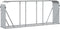 vidaXL - Haardhoutopslag - 234x45x100 - cm - gegalvaniseerd - staal - zilverkleur