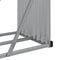 vidaXL - Haardhoutopslag - 234x45x100 - cm - gegalvaniseerd - staal - lichtbruin