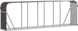 vidaXL - Haardhoutopslag - 300x45x100 - cm - gegalvaniseerd - staal - bruin