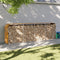 vidaXL - Haardhoutopslag - 300x45x100 - cm - gegalvaniseerd - staal - lichtbruin