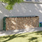 vidaXL - Haardhoutopslag - 300x45x100 - cm - gegalvaniseerd - staal - groen