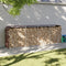 vidaXL - Haardhoutopslag - 300x45x100 - cm - gegalvaniseerd - staal - bruin