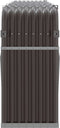 vidaXL - Haardhoutopslag - 300x45x100 - cm - gegalvaniseerd - staal - bruin