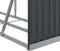 vidaXL - Haardhoutopslag - 300x45x100 - cm - gegalvaniseerd - staal - antraciet