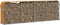 vidaXL - Haardhoutopslag - 300x45x100 - cm - gegalvaniseerd - staal - lichtbruin