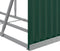 vidaXL - Haardhoutopslag - 300x45x100 - cm - gegalvaniseerd - staal - groen