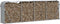 vidaXL - Haardhoutopslag - 300x45x100 - cm - gegalvaniseerd - staal - lichtgrijs