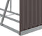 vidaXL - Haardhoutopslag - 300x45x100 - cm - gegalvaniseerd - staal - bruin