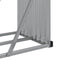 vidaXL - Haardhoutopslag - 300x45x100 - cm - gegalvaniseerd - staal - groen