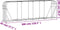 vidaXL - Haardhoutopslag - 300x45x100 - cm - gegalvaniseerd - staal - antraciet