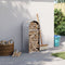 vidaXL - Haardhoutopslag - 40x45x100 - cm - gegalvaniseerd - staal - zilverkleurig