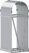 vidaXL - Haardhoutopslag - 40x45x100 - cm - gegalvaniseerd - staal - zilverkleurig