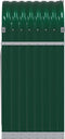 vidaXL - Haardhoutopslag - 40x45x100 - cm - gegalvaniseerd - staal - groen