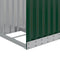 vidaXL - Haardhoutopslag - 40x45x100 - cm - gegalvaniseerd - staal - groen