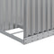 vidaXL - Haardhoutopslag - 40x45x100 - cm - gegalvaniseerd - staal - lichtgrijs