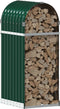 vidaXL - Haardhoutopslag - 40x45x100 - cm - gegalvaniseerd - staal - groen