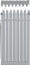 vidaXL - Haardhoutopslag - 40x45x100 - cm - gegalvaniseerd - staal - zilverkleurig