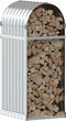 vidaXL - Haardhoutopslag - 40x45x100 - cm - gegalvaniseerd - staal - zilverkleurig