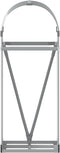 vidaXL - Haardhoutopslag - 40x45x100 - cm - gegalvaniseerd - staal - lichtgrijs
