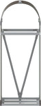 vidaXL - Haardhoutopslag - 40x45x100 - cm - gegalvaniseerd - staal - bruin
