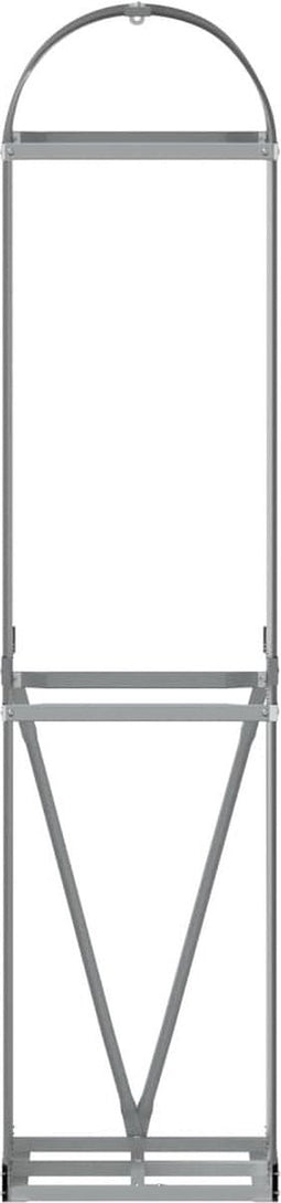 vidaXL - Haardhoutopslag - 40x45x170 - cm - gegalvaniseerd - staal - antraciet