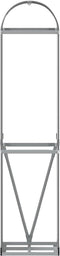 vidaXL - Haardhoutopslag - 40x45x170 - cm - gegalvaniseerd - staal - antraciet