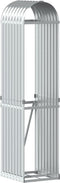 vidaXL - Haardhoutopslag - 40x45x170 - cm - gegalvaniseerd - staal - zilverkleurig