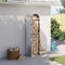 vidaXL - Haardhoutopslag - 40x45x170 - cm - gegalvaniseerd - staal - zilverkleurig