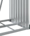 vidaXL - Haardhoutopslag - 40x45x170 - cm - gegalvaniseerd - staal - groen