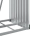 vidaXL - Haardhoutopslag - 40x45x170 - cm - gegalvaniseerd - staal - lichtgrijs
