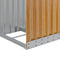 vidaXL - Haardhoutopslag - 40x45x170 - cm - gegalvaniseerd - staal - lichtbruin