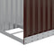vidaXL - Haardhoutopslag - 40x45x170 - cm - gegalvaniseerd - staal - bruin