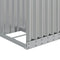 vidaXL - Haardhoutopslag - 40x45x170 - cm - gegalvaniseerd - staal - zilverkleurig